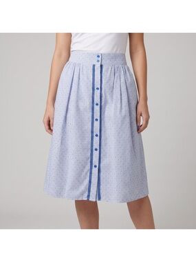 Luna Moon Women's A-line Skirt with Buttons in the Front in size Large NWT